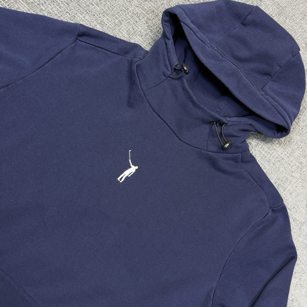 LEVELWEAR‎ Hoodie Mens XL Blue Golf Skeleton Swing Hooded Sweatshirt Sporty